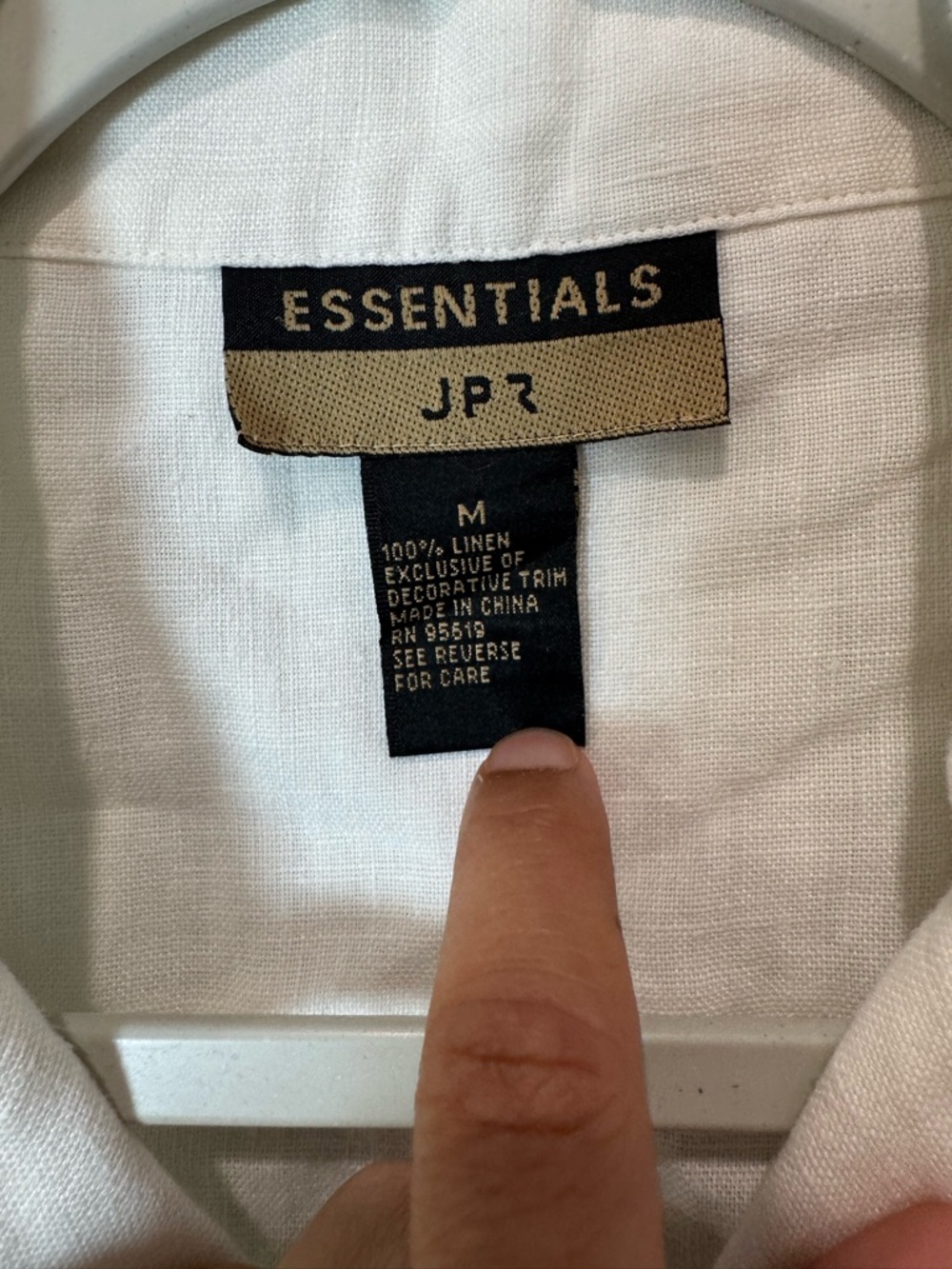 ESSENTIALS JP Vintage Linen Vest White Embroidered Floral Boho Top M - Picture 3 of 11